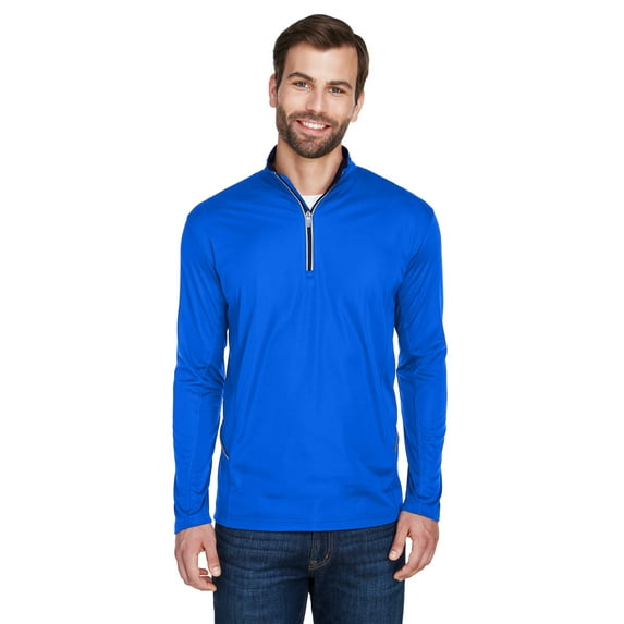 UltraClub Men's Cool & Dry Sport Quarter-Zip Pullover - 8230