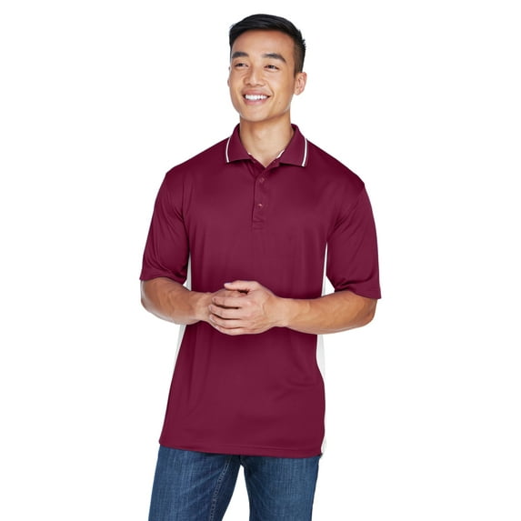 UltraClub Men's Cool & Dry Sport Two-Tone Polo - 8406