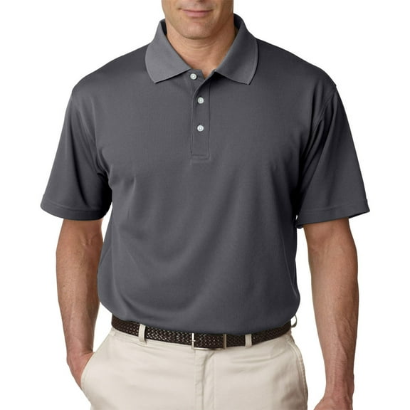UltraClub Men's Cool & Dry Stain-Release Performance Polo 3XL CHARCOAL
