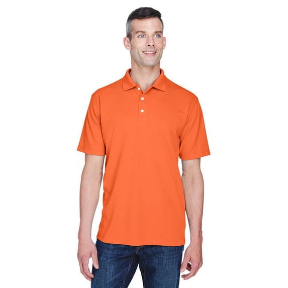 UltraClub Men's Cool & Dry Stain-Release Performance Polo 4XL ORANGE