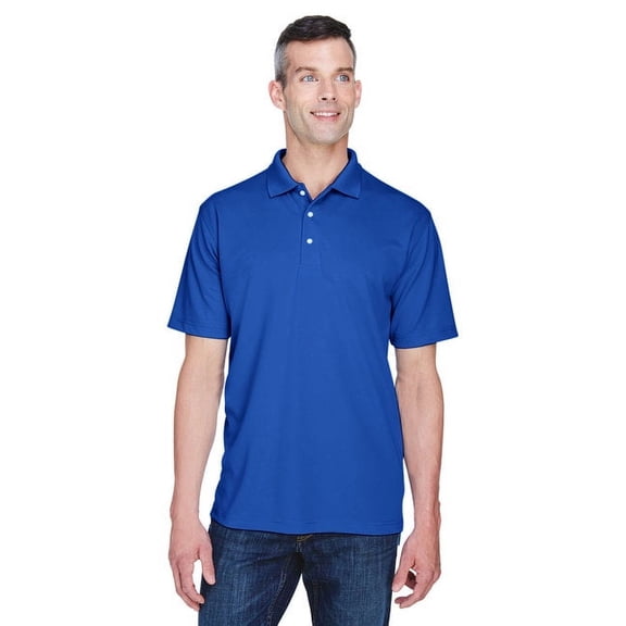 UltraClub Men's Cool & Dry Stain-Release Performance Polo XL COBALT