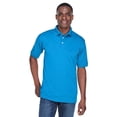 thumbnail image 1 of UltraClub Men's Platinum&nbsp;Performance Piqué Polo with TempControl Technology - OCEAN BLUE - 4XL, 1 of 2