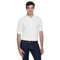 thumbnail image 1 of UltraClub Men's Whisper Pique Golf Polo, Cotton/Polyester, Relaxed Fit, 1 of 3