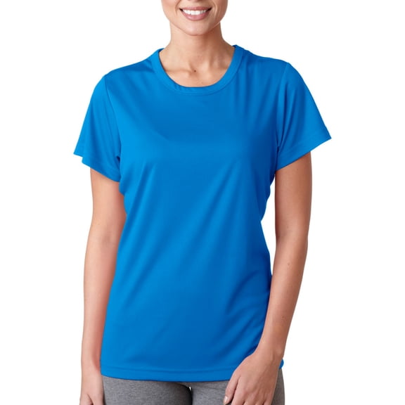UltraClub Uc Lad Perf Interlock Crew Tee