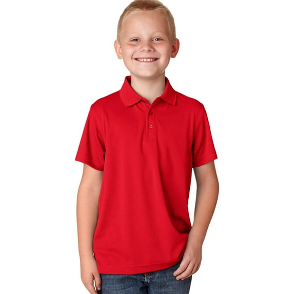 UltraClub Uc Youth Mesh Pique Polo