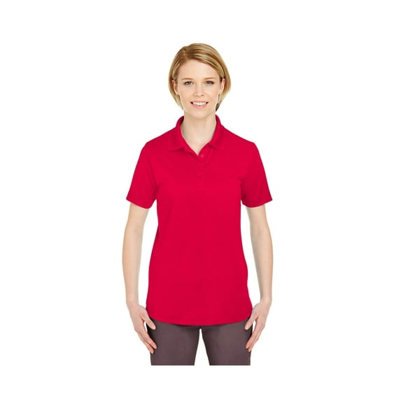 UltraClub Women's 8 Star Elite Interlock Polo Shirt, Style 8610L