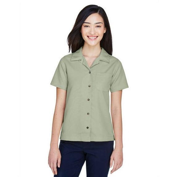 UltraClub Women's Cabana Breeze Camp Shirt, Style 8981