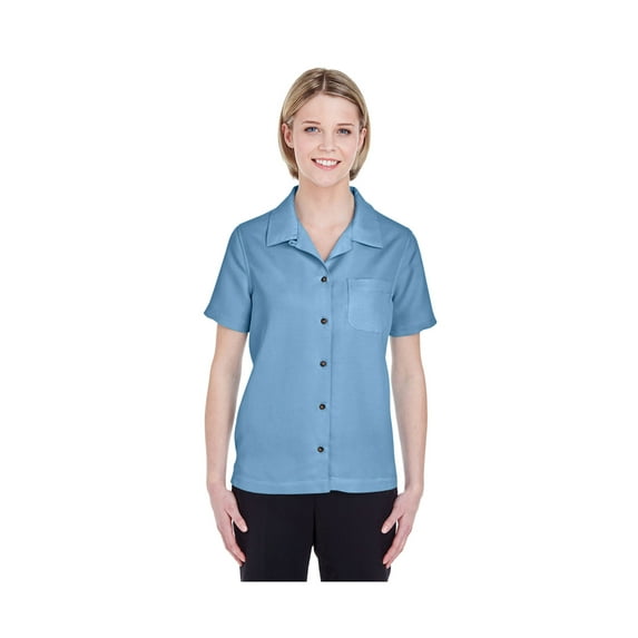 UltraClub Women's Cabana Breeze Camp Shirt, Style 8981