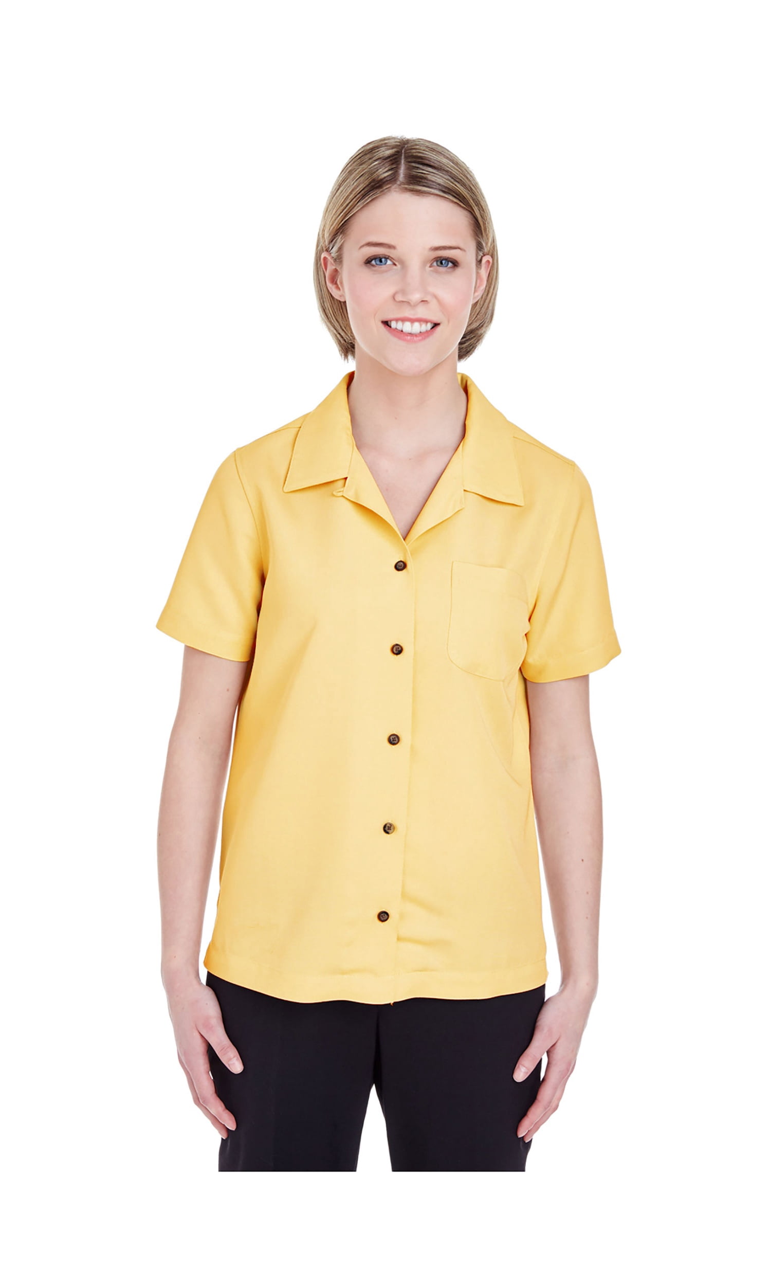 Women's Cabana Palms Navy Camp Shirt main image 0