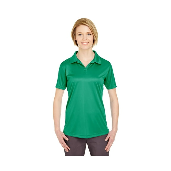 UltraClub Women's Cool & Dry Sport Interlock Polo Shirt, Style 8425L