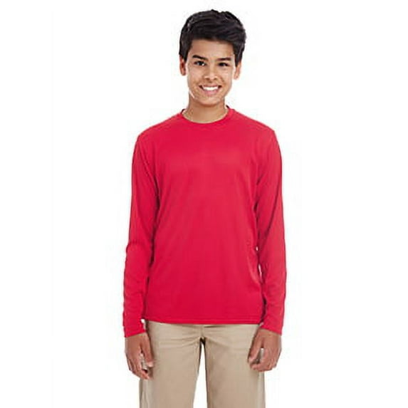 UltraClub-Youth Cool & Dry Performance Long-Sleeve Top-8622Y