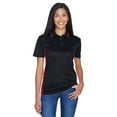 thumbnail image 1 of UltraClubs Women's Cool & Dry Sport Two-Tone Polo Tee, Black/Red, 2X-Large, 1 of 3