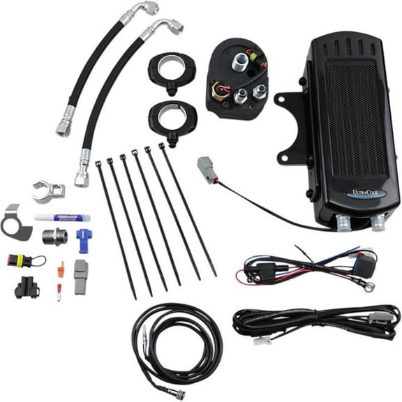 UltraCool SMD-1G Frame Mounted Oil Cooler Kit - Gloss Black