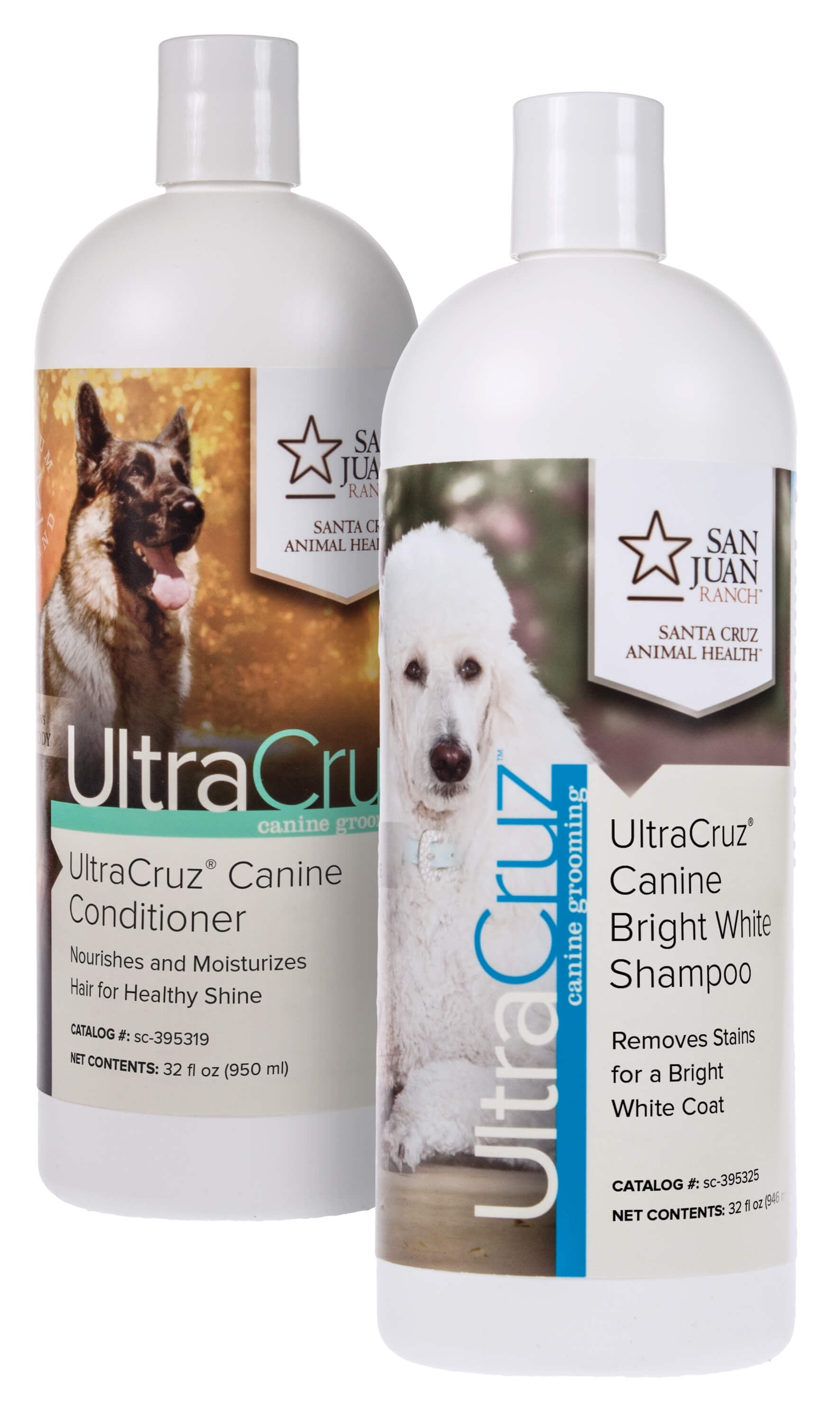UltraCruz Canine Bright White Dog Shampoo and Conditioner Bundle, 32 oz