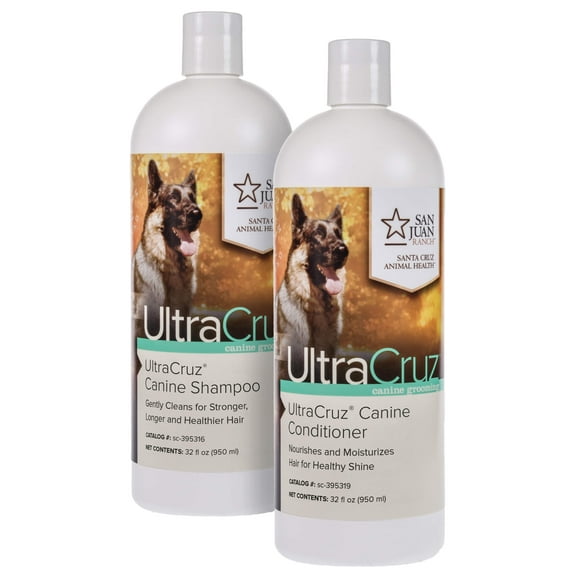 UltraCruz Canine Dog Shampoo and Conditioner Bundle, 32 oz Each