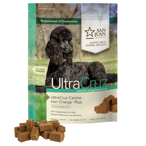 Ultracruz Canine Iron Charge Plus, 60 tasty chews
