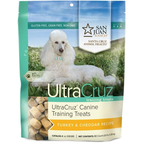UltraCruz Canine Training Treats Turkey & Cheddar Recipe for Dogs, 80 Count
