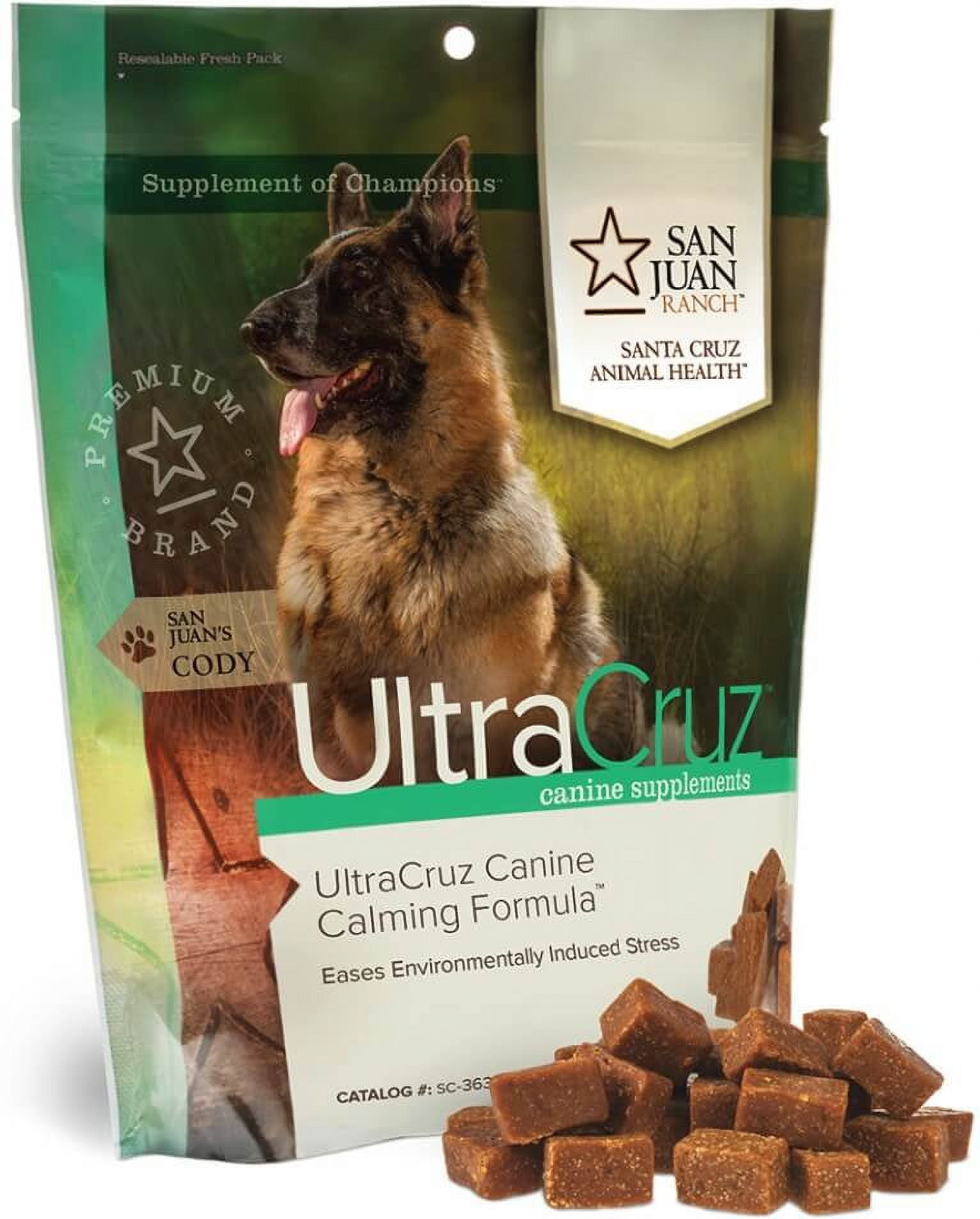 UltraCruz Dog Calming Formula Supplement, 60 tasty chews