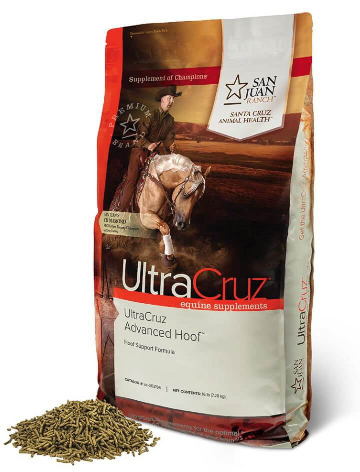 UltraCruz Equine Advanced Hoof Supplement for Horses, 16 lb, Pellet (224 Day Supply)