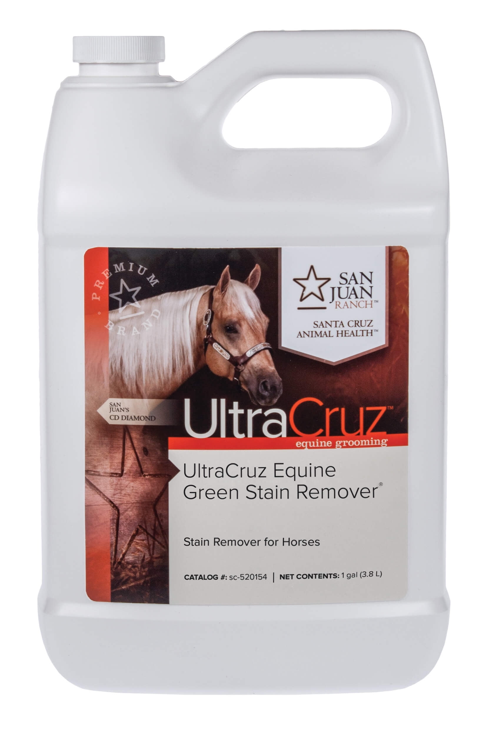 UltraCruz Equine Green Stain Remover® for Horses, 1 gal