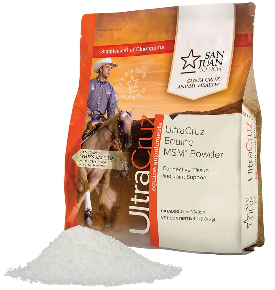 UltraCruz Equine MSM Joint Supplement for Horses, 4 lb, Powder (86 Day