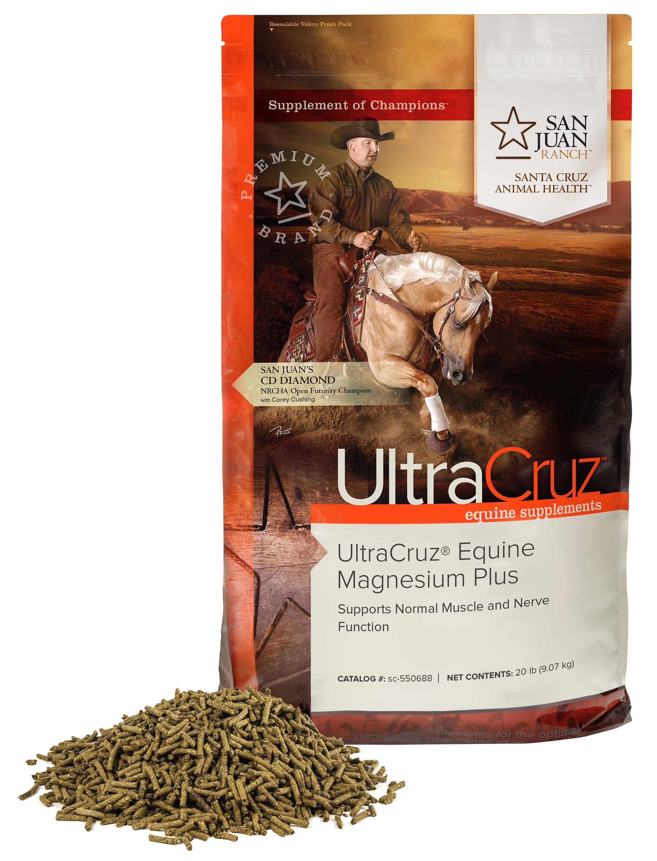 UltraCruz Equine Senior Joint Care Pellets For Horses - 25 Lb Bag With Glucosamine, MSM, Chondroitin