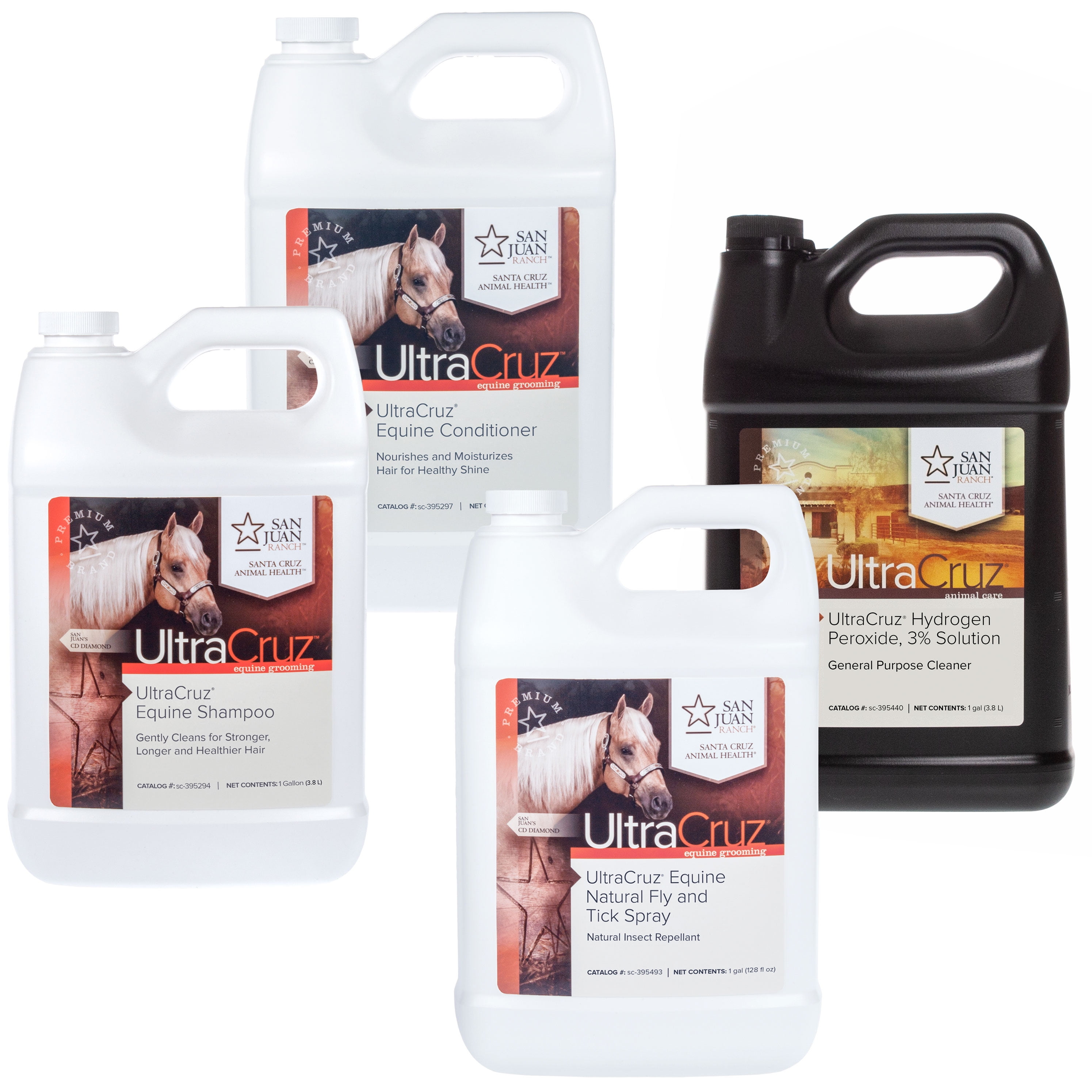 UltraCruz® Equine Shampoo, Conditioner, Hydrogen Peroxide, Fly & Tick ...
