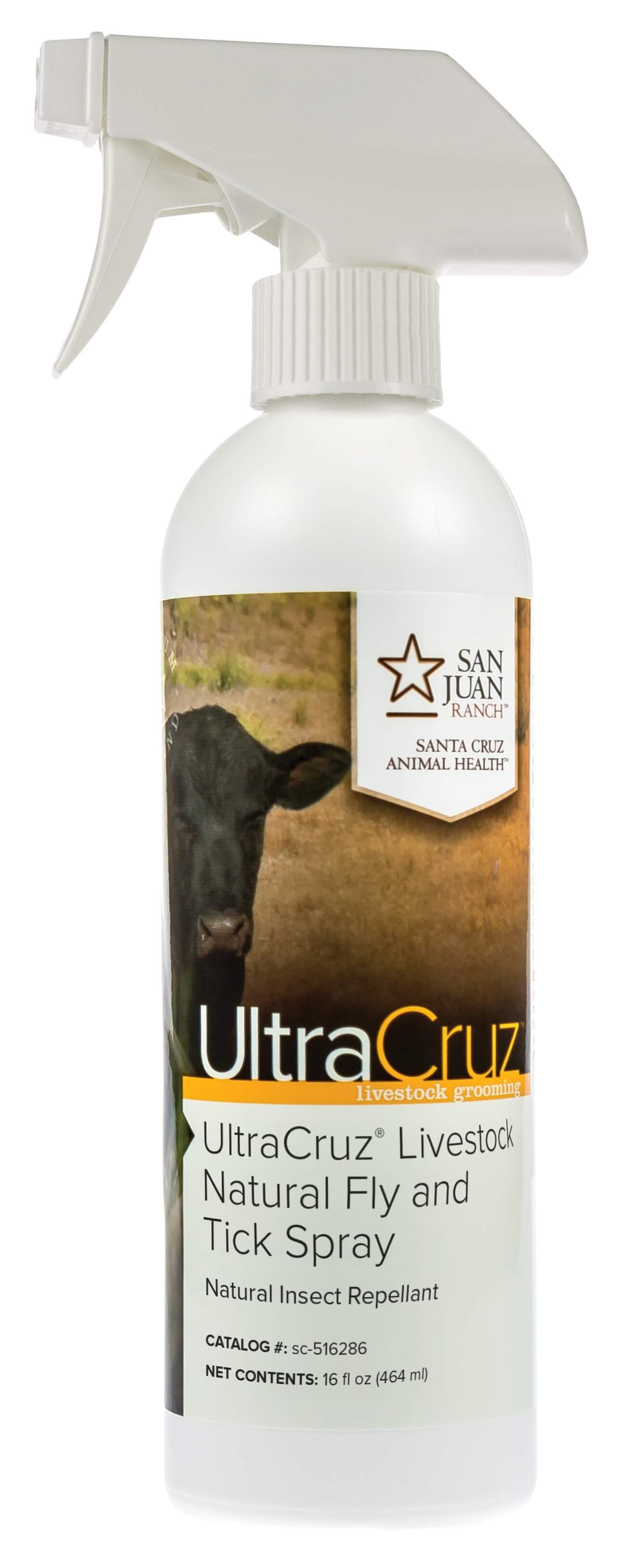 UltraCruz Livestock Natural Fly and Tick Spray, 16 oz