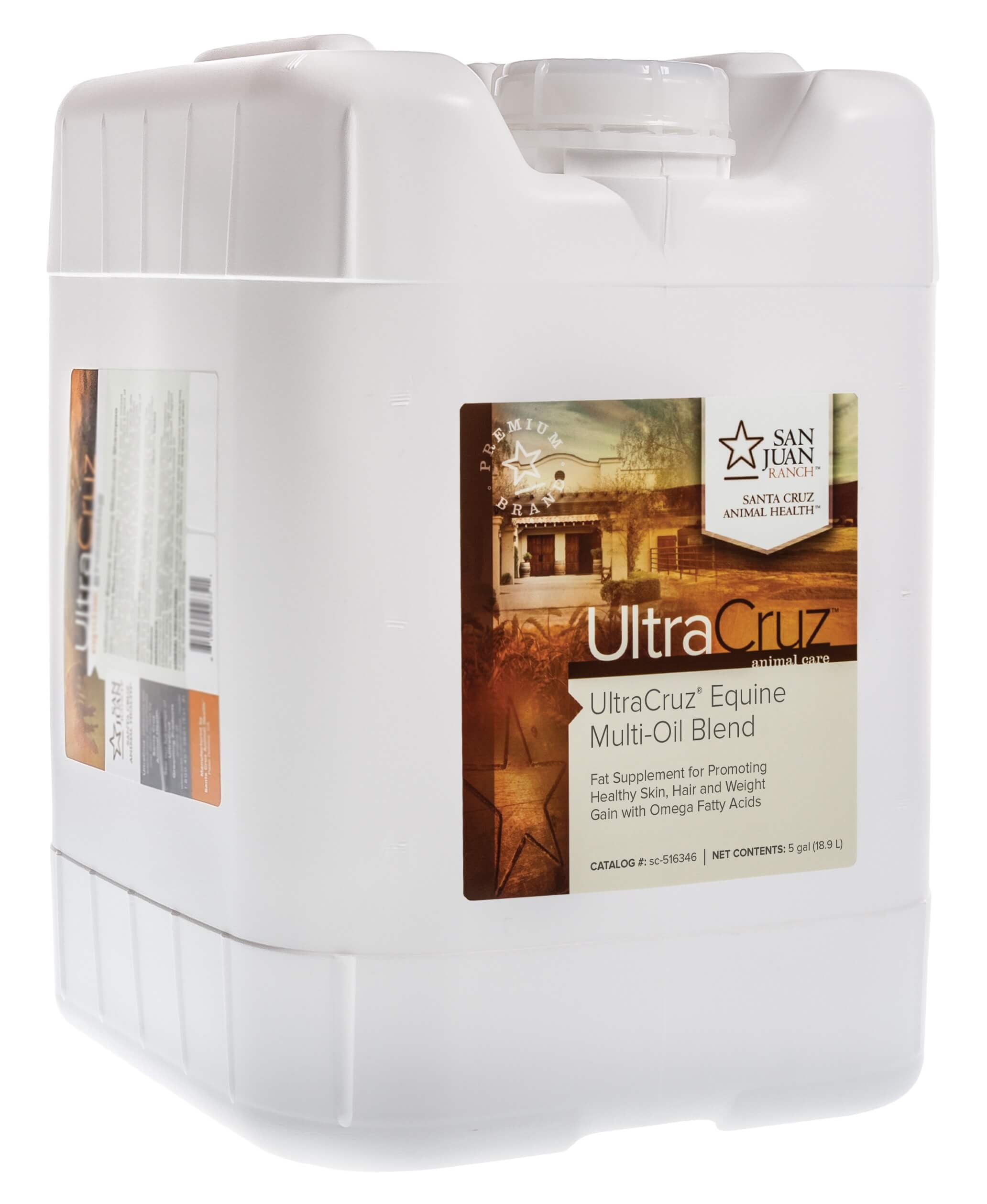 UltraCruz Multi-Oil Blend Supplement for Horses, Dogs and Livestock, 5 Gallon