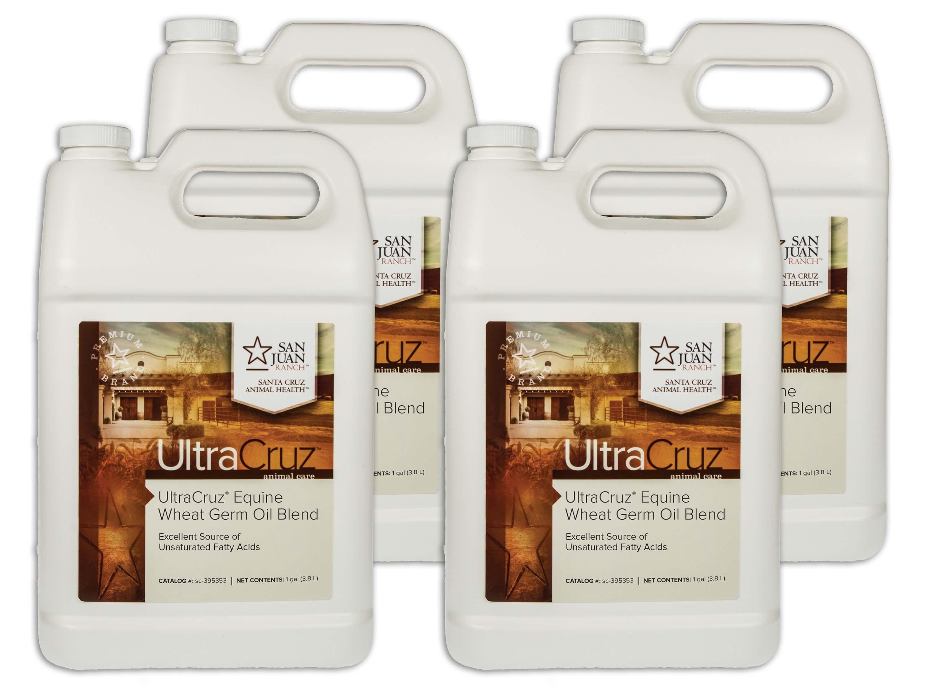 UltraCruz® Equine Wheat Germ Oil Blend, 4 x 1 gallon