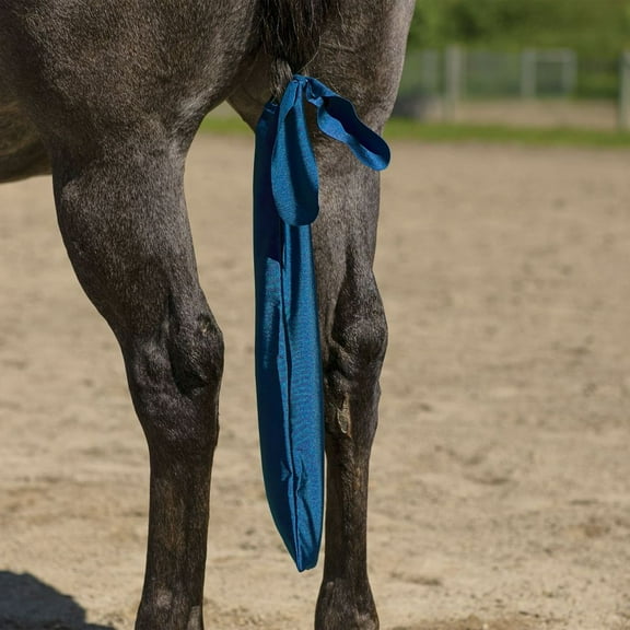 UltraFlex Lycra Tail Bag for Horses | 24" Long | Package of 3 Tail Bags | Color Royal