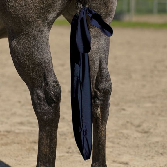 UltraFlex Lycra Tail Bag for Horses | 24" Long | 1 Tail Bag | Color Navy