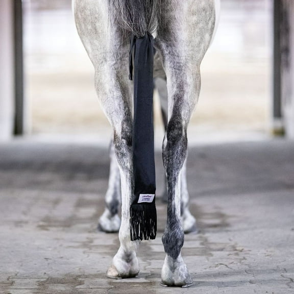 UltraFlex Tail Bag with Fringe | Protects Horse Tails | UV Protection | Black