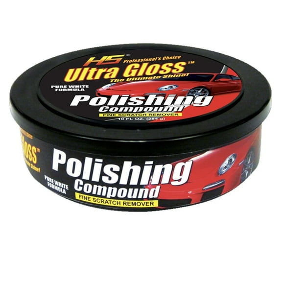 UltraGloss HS 10 oz.Pure White Polishing Compound w Micro-fiber Cloth 29.910