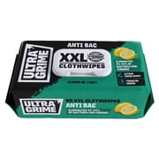 UltraGrime Antibacterial Wet Wipes Alcohol-Free Antiseptic Heavy-Duty Cleaning Cloths & Hand Wipes - Multi-Purpose Kitchen, Toilet, Floor & Surface Cleaning - Extra Large Cloth Wipes Pack of 80
