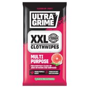 UltraGrime Multi-Purpose Wet Wipes Pomelo Scented Cleaning Cloths Plastic-Free Hand Wipes For Home, Kitchen, Toilet, Floor & Surface Cleaning XXL Large Heavy-Duty Family Wet Cloths Pack of 40