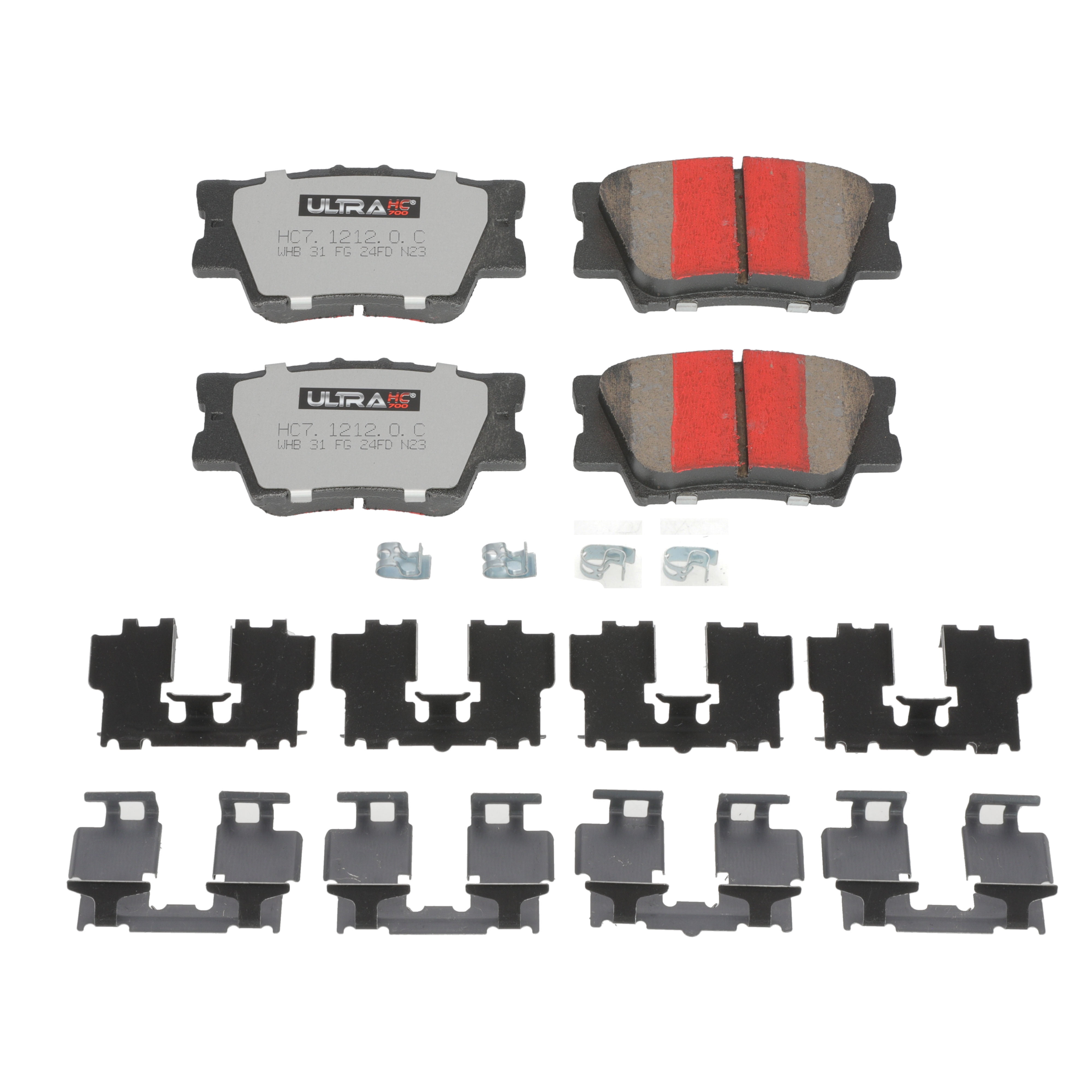 UltraHC 700 Brake Pad Set, Rear HC7.1212.0.C, Toyota Camry 2017-2007 ...