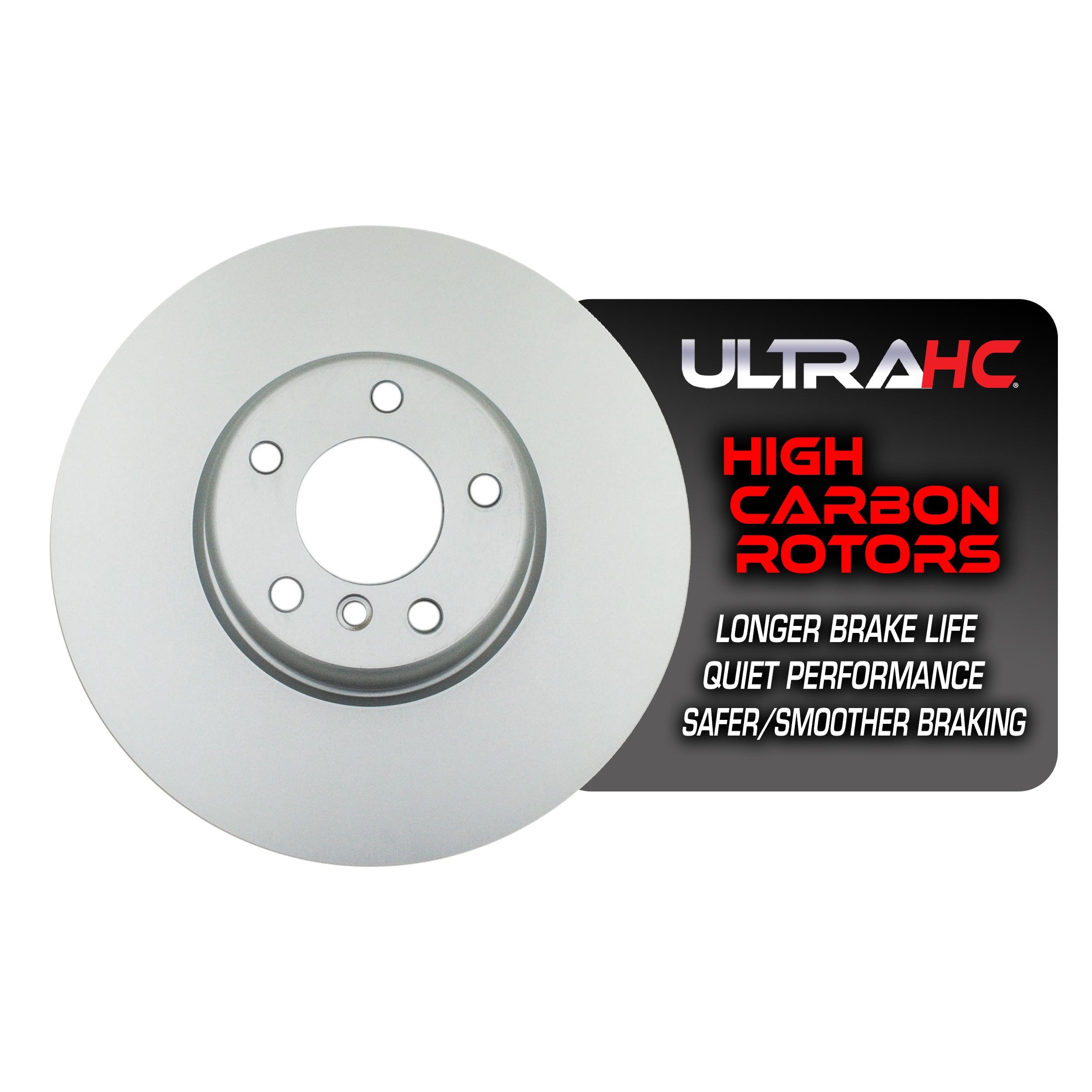 UltraHC Coated High Carbon Brake Rotor, Front Left UR004980