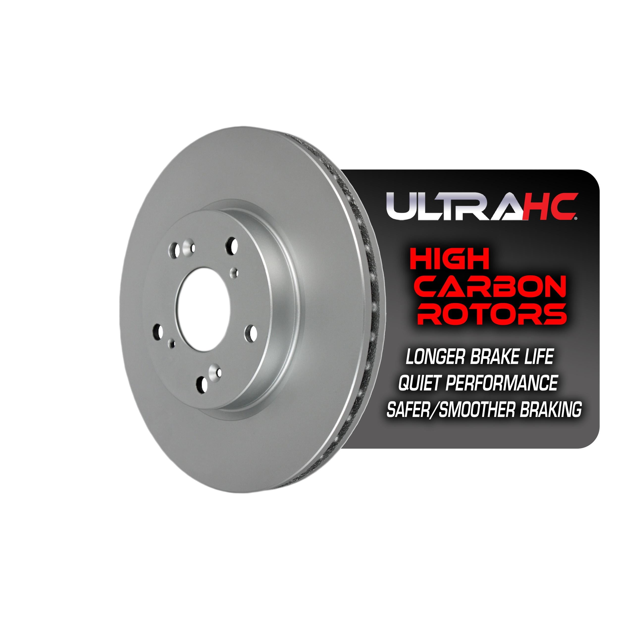 UltraHC Coated High Carbon Brake Rotor, Front UR000494, Honda Civic 2015-2006