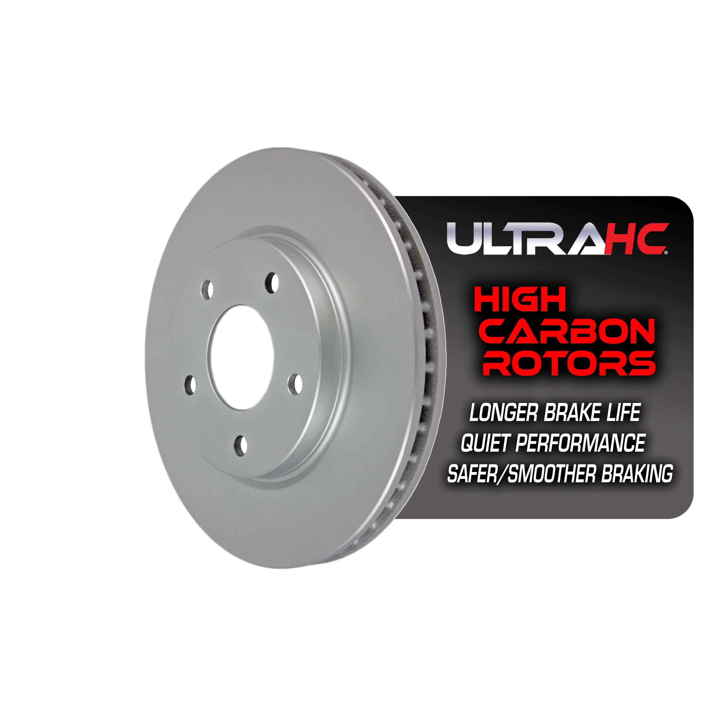 UltraHC Coated High Carbon Brake Rotor, Front UR001354, Mitsubishi Lancer 2015-2008