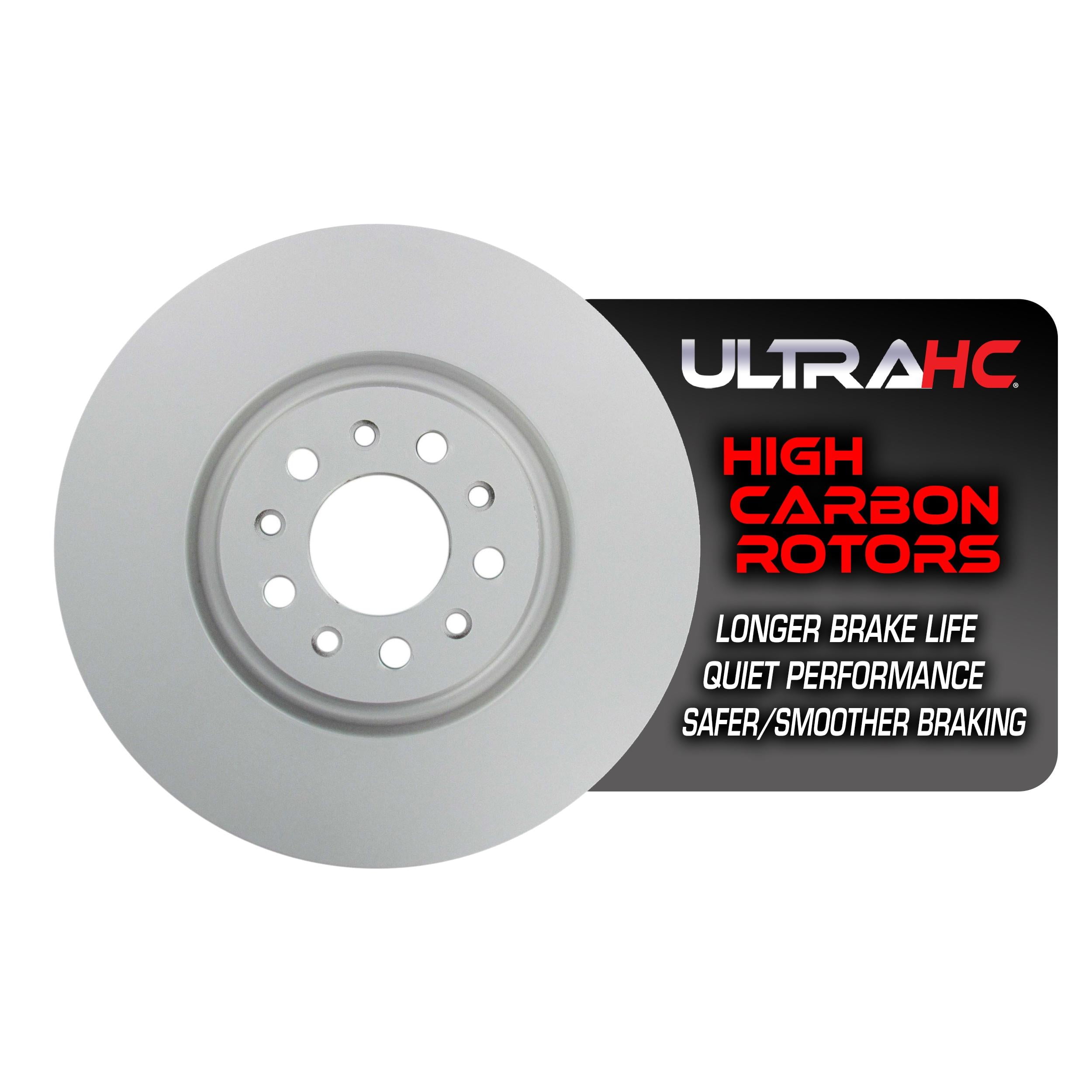 UltraHC Coated High Carbon Brake Rotor, Front UR001430, Jeep Cherokee 2021-2014