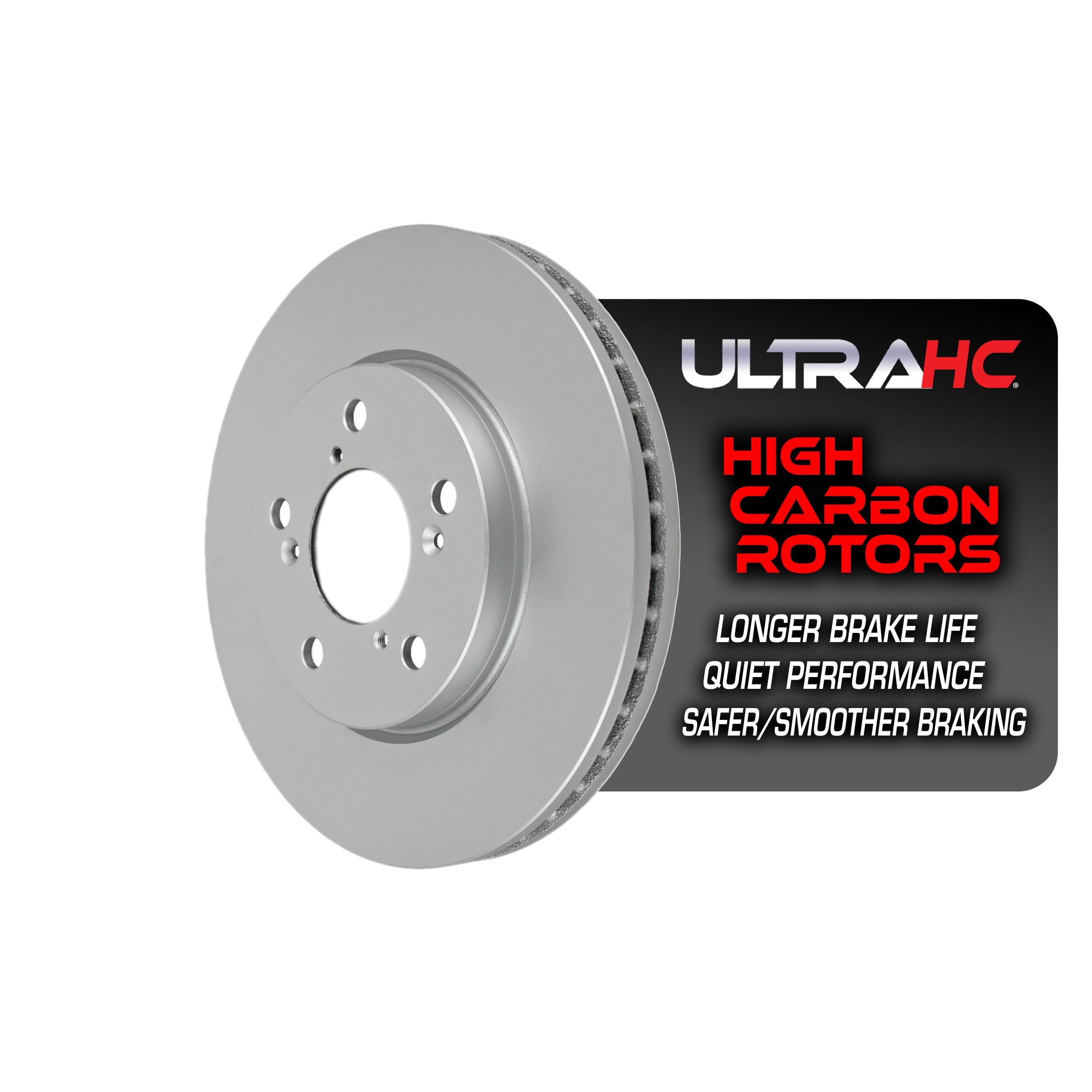 UltraHC Coated High Carbon Brake Rotor, Front UR001477, Honda Odyssey 2010-2005