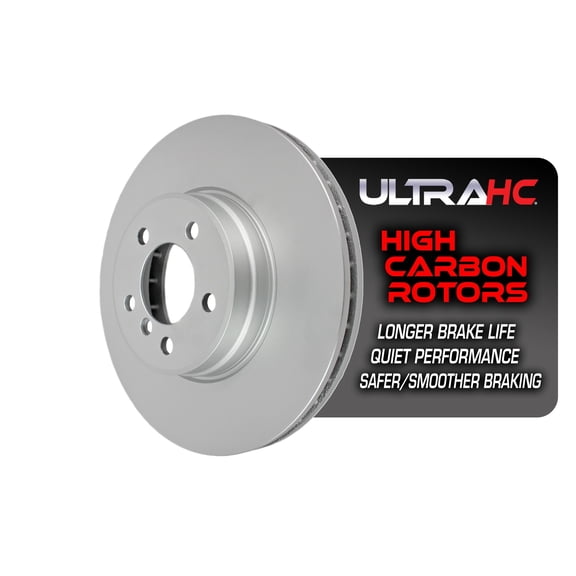 UltraHC Coated High Carbon Brake Rotor, Front UR001866, Land Rover Range Rover 2005-2003