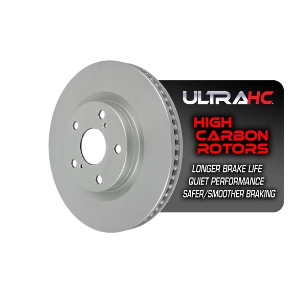 UltraHC Coated High Carbon Brake Rotor, Front UR002719, Toyota Corolla 2019-2009