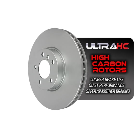 UltraHC Coated High Carbon Brake Rotor, Front UR002818, BMW X5 2018-2007