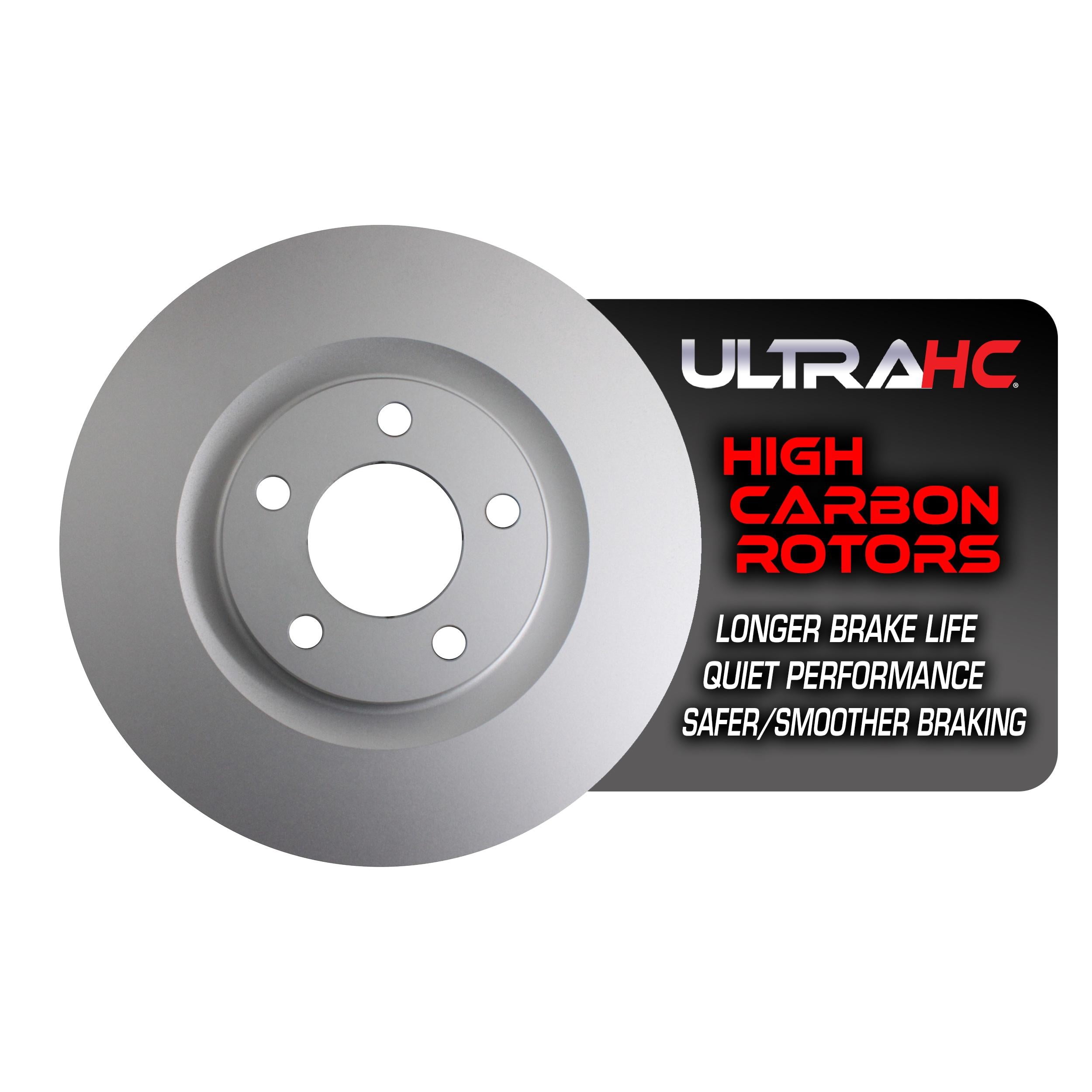 UltraHC Coated High Carbon Brake Rotor, Front UR002849, Ford Edge 2014-2007