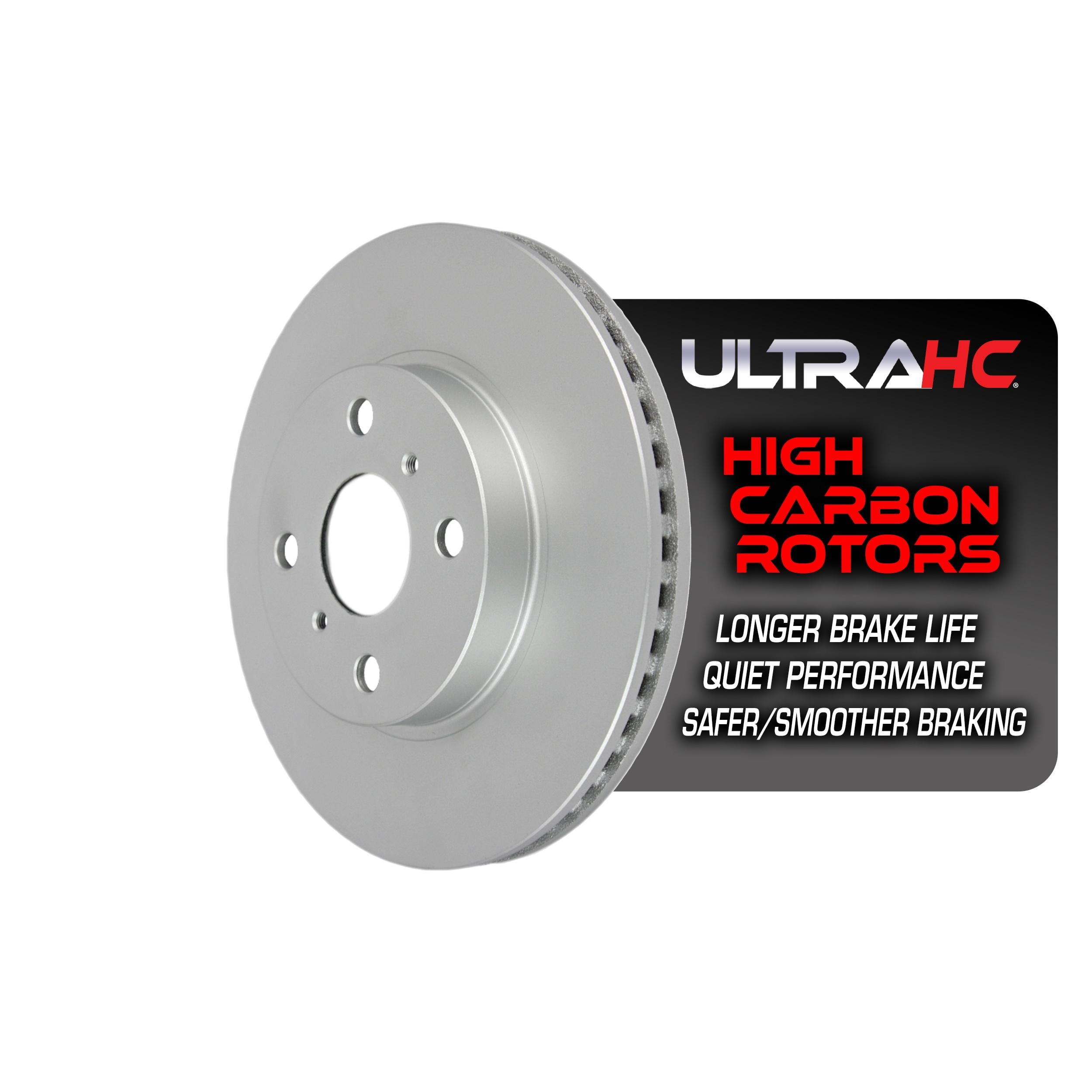UltraHC Coated High Carbon Brake Rotor, Front UR003099, Toyota Yaris 2019-2004