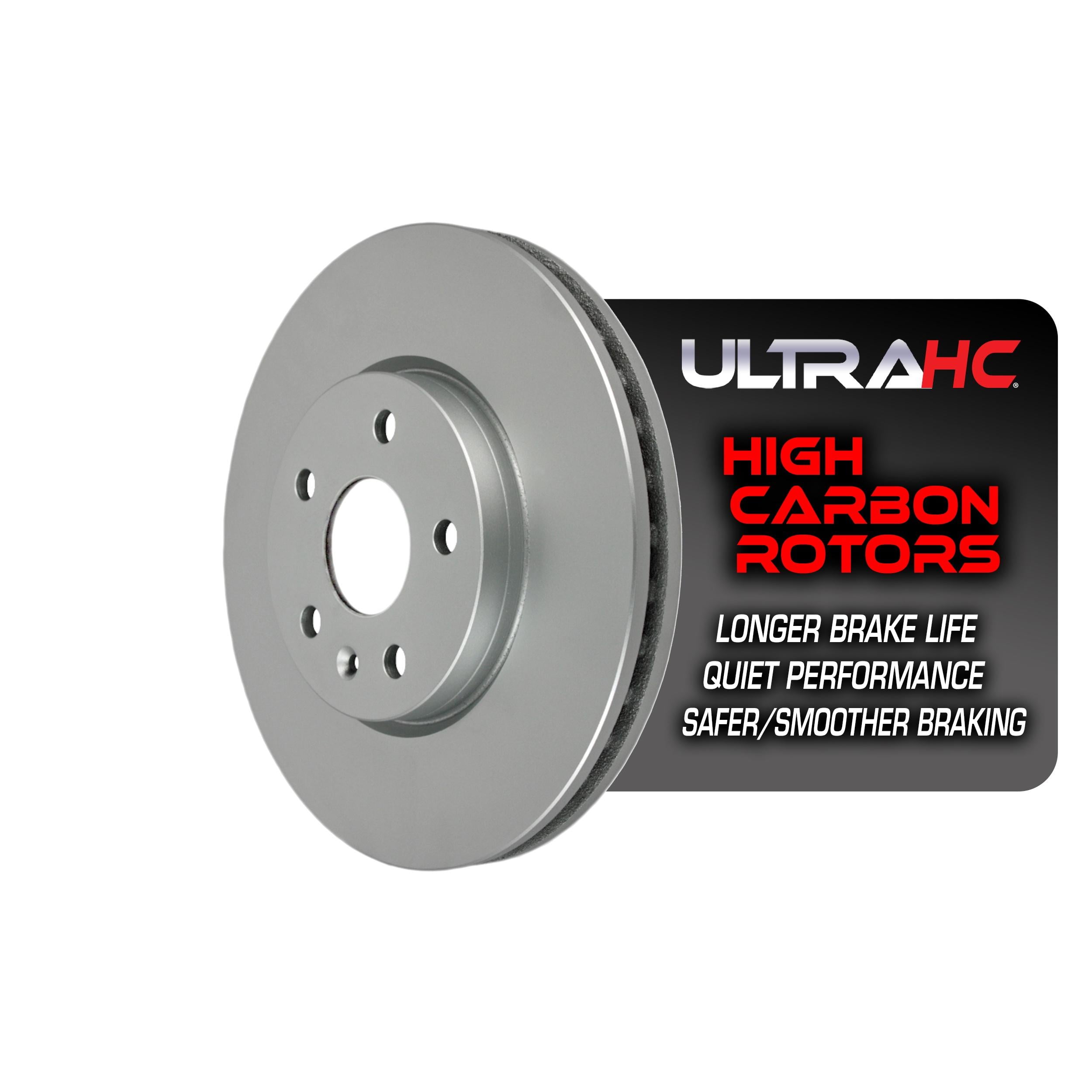 UltraHC Coated High Carbon Brake Rotor, Front UR003198, Chevrolet Equinox 2017-2010