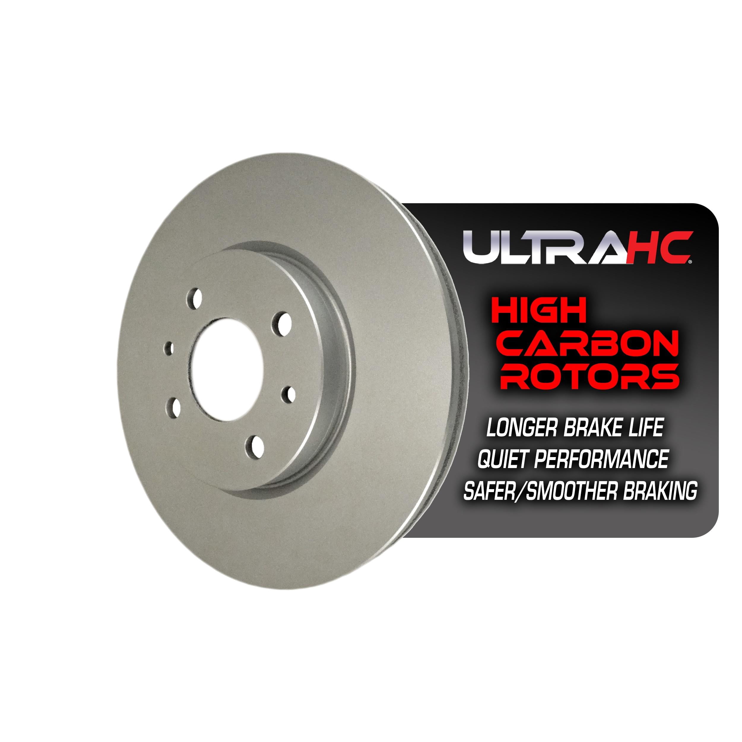 UltraHC Coated High Carbon Brake Rotor, Front UR003549, Fiat 500 2017-2012