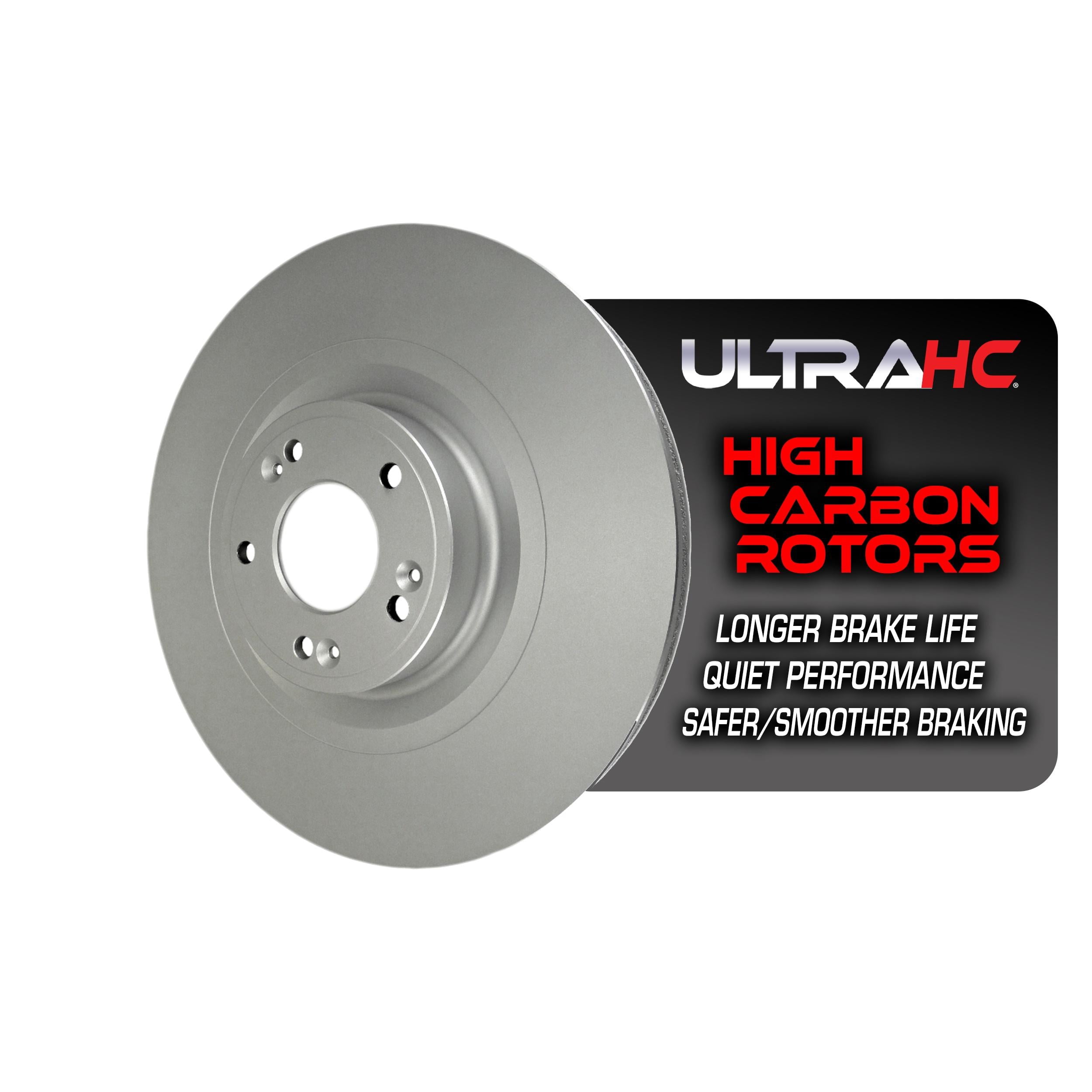 UltraHC Coated High Carbon Brake Rotor, Front UR003570, Hyundai Genesis 2016-2015
